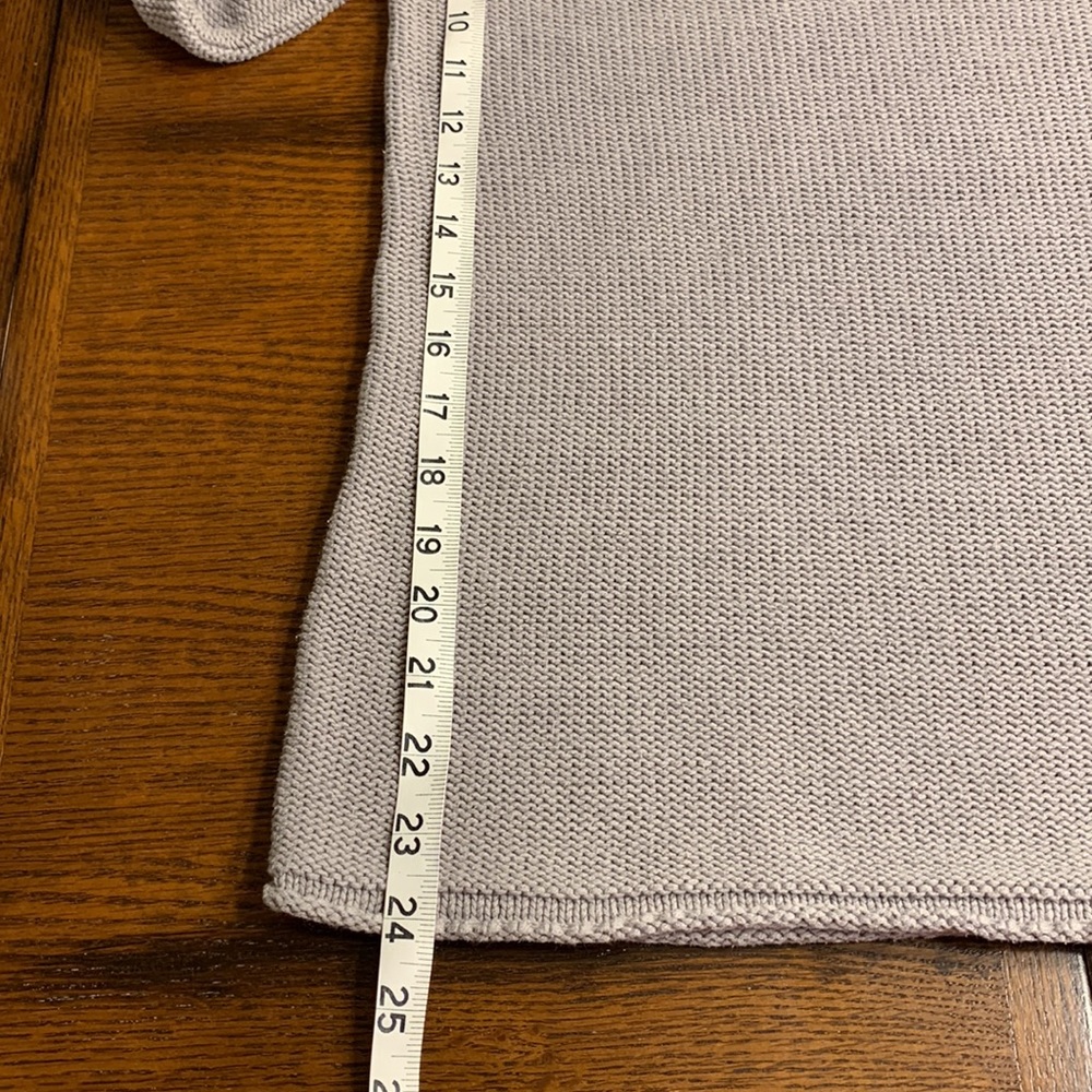 OLD NAVY Women’s Raglan Rolled Sleeves & Hem Cotton/Acrylic Gray Sweater Medium - Picture 5 of 14